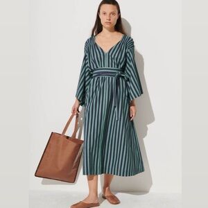 Rachel Comey Labonne Dress in Midnight Playa Stripe
